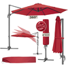 Image de Parasol Daria 300 Cm Avec Pied Déporté Et Housse De Protection -