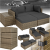 Image de Tectake - Canapé De Jardin San Domino Modulable - Marron Naturel