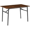 Image de Table de salle à manger industrielle Swansea 120x75x76cm - Bois foncé industriel, rustique