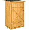 Image de Armoire de jardin adossée Taman 75 x 56 x 118 cm - marron