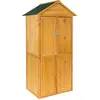 Image de Armoire de jardin Kadi 80,5 x 60 x 213,5 cm - marron