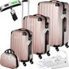 Image de Set de valises rigides Cleo 4 pièces avec pèse-valise - or rose, sans accessoires