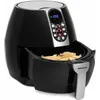 Image de MEDION E10 S Friteuse à air chaud (puissance env. 1500 watts, Airfryer, panneau denumérique, volume utile total 4 litres, friture sans huile, minuterie 30 min, protection contre la surchauffe, MD 17320) noir