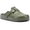 Image de Birkenstock Boston EVA Sabots kaki pour femmes