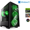 Image de PC de jeu AMD Ryzen 7 7700, 3800 MHz, GeForce RTX 4060, 16 Go DDR5-RAM, 1000 Go M.2 SSD, Windows 11, USB 3.2 | M10950H