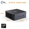 Image de Mini-PC CSL VenomBox 7640HS / 16GB / 500 GB M.2 SSD / Windows 11 Pro