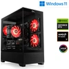 Image de PC de jeu, AMD Ryzen 7 9700X, 3800 MHz, GeForce RTX 5070, 32 Go DDR5 RAM, 2000 Go M.2 SSD, Windows 11 Home, USB 3.2 | M11860H
