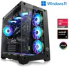 Image de PC de jeu, AMD Ryzen 7 9800X3D, 4700 MHz, Radeon RX 9070 XT, 32 Go DDR5, 2000 Go, Windows 11 Home, USB 3.2 | M12310H