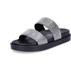 Image de Buffalo Femme Pantolette Sol TSS Glam noir-argenté