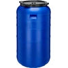 Image de Garronda Fût en plastique 250L Fût universel sans BPA Alimentaire pour maison&jardin avec couvercle GD-0093, Bleu
