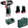 Image de Metabo PowerMaxx BS BL Q - Perceuses/visseuses - sans fil - 2 vitesses 10 mm - 38 N-m - 2 batteries - 12 V