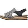 Image de Sandales pour femmes Rieker 62971-00 schwarz kombi 40