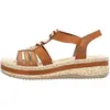 Image de Rieker Sandalen Plat Sandalen Plat - Cognac - Maat 39