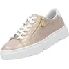 Image de Rieker Nanao/Alabama : chaussures de sport à lacets, pour femmes, de couleur rose, idéales pour les loisirs