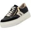 Image de Rieker Damen Plateau Leder Sneaker Schwarz