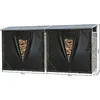Image de 2 Stück Aluminium Kaminholzregal Xxl 185 X 70 X 185 Cm Mit Wetterschutz Garten Kaminholzunterstand 4,6 M³ Kaminholzlager Stapelhilfe Aussen