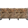 Image de Étagère en métal pour bois de cheminée Anthracite 272 x 25 x 95 cm Abri de jardin pour bois de cheminée 1,0 m³ / 1,5 SRM Aide à l'empilage
