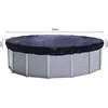 Image de Quick-star - Solaire Couverture De Piscine D'Hiver Ronde 200g / M² Pour Piscine De Taille 500 - 550 Cm Dimension Bâche Ø 610 Cm Noir