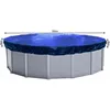 Image de Quick-star - Abdeckplane Pool Rund Planenmaß 560 Cm Passend Für Poolgröße 460-500cm Winterabdeckplane Poolabdeckung 200g/m² Blau