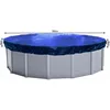 Image de Quick-star - Couverture De Piscine D'Hiver Ronde 200g / M² Pour Piscine De Taille 320 - 366 Cm Dimension Bâche Ø 420 Cm Bleu