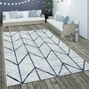 Image de Tapis plat d'intérieur et d'extérieur Motif géométrique scandinave Blanc Dimensions 160 x 230 cm