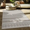Image de Tapis d'extérieur en lin tissé moderne Boho Ethno résistant aux intempéries extérieur Taille 240x340 cm