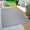 Image de In& Outdoor Tapis Balcon Tapis de cuisine Design moderne Bordures Beige Gris Taille 200 cm Rond