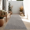 Image de In & Outdoor Tapis tissé plat uni moderne résistant aux intempéries pour terrasse cuisine Taille 60x100 cm
