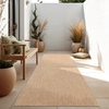 Image de In & Outdoor Tapis tissé plat uni moderne résistant aux intempéries pour terrasse cuisine Taille 60x100 cm