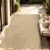Image de In & Outdoor Tapis tissé plat uni moderne résistant aux intempéries pour terrasse cuisine Dimension 160x220 cm