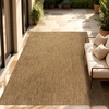 Image de In & Outdoor Tapis tissé plat uni moderne résistant aux intempéries pour terrasse cuisine Dimension 200x280 cm