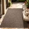 Image de In & Outdoor Tapis tissé plat uni moderne résistant aux intempéries pour terrasse cuisine Dimension 200x280 cm