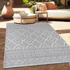 Image de Tapis d'extérieur en lin tissé moderne Boho Ethno résistant aux intempéries extérieur Taille 240x340 cm