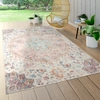 Image de Tapis d'extérieur résistant aux intempéries Balcon Cuisine Motif oriental Vintage Rose Crème Beige Dimensions 60 x 100 cm