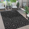 Image de Tapis d'extérieur résistant aux intempéries Boho & Skandi aspect 3D pour terrasse, balcon et jardin Dimensions 60 x 100 cm