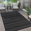 Image de Tapis d'extérieur résistant aux intempéries Boho & Skandi aspect 3D pour terrasse, balcon et jardin Dimensions 120 x 160 cm
