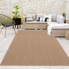 Image de Tapis Outdoor Indoor Loop résistant aux intempéries Terrasse Cuisine Structure naturelle douce Beige Dimensions 120 x 160 cm