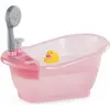 Image de Baignoire avec douchette poupon 30/36 cm, rose - corolle - 141660 - accessoire bain - poupée