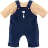 Image de T-shirt Corolle et combinaison bleu marine pour bébé poupée, 42cm