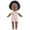 Image de Poupée Corolle Ma Pauline Fleurs 36 cm corps souple parfum vanille imprimé floral cheveux noirs bouclés bandeau violet - Neuf