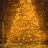Image de Sapin de Noël FHS LED Galaxy semi-circulaire 300 cm 260 LED blanc chaud, pour fixation murale