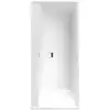 Image de Baignoire Droite 180 X 80 Villeroy & Boch Collaro Acrylique Blanc Mat Avec Vidage Et Trop-plein Chrome