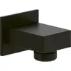 Image de V&B coude de raccordement mural Universal Showers carré, montage mural, matt black