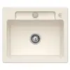 Image de Villeroy&boch - Evier 1 Bac Villeroy Et Boch Siluet 60 S Crème Ceramicplus Avec Vidage Manuel