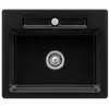 Image de Evier 1 Bac Villeroy Et Boch Siluet 60 S Chromite Ceramicplus Avec Vidage Manuel