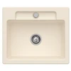 Image de Villeroy&boch - Evier 1 Bac Villeroy Et Boch Siluet 60 S Ivory Ceramicplus Avec Vidage Manuel