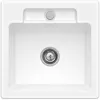 Image de Villeroy&boch - Evier 1 Bac Villeroy Et Boch Siluet 50 S Blanc Ceramicplus Avec Vidage Manuel