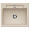 Image de Villeroy&boch - Evier 1 Bac Villeroy Et Boch Siluet 60 S Almond Ceramicplus Avec Vidage Manuel