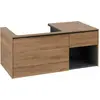 Image de Villeroy & Boch Subway 3.0 armoire sous lavabo, 2 tiroirs, lavabo à gauche, élément d'étagère en bas à droite, 1001x422,5x516mm, C57201RH