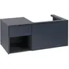 Image de Villeroy & Boch Subway 3.0 armoire sous lavabo, éclairage LED, 2 tiroirs, lavabo à droite, élément d'étagère en bas à gauche, 1001x422,5x516mm, C571L2VQ